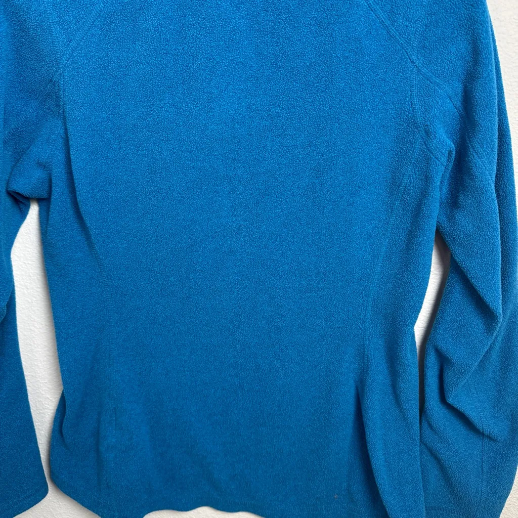 North Face Polartec Classic Fleece 1/4 Zip Pullover Teal Sweater Womens Medium - Image 3