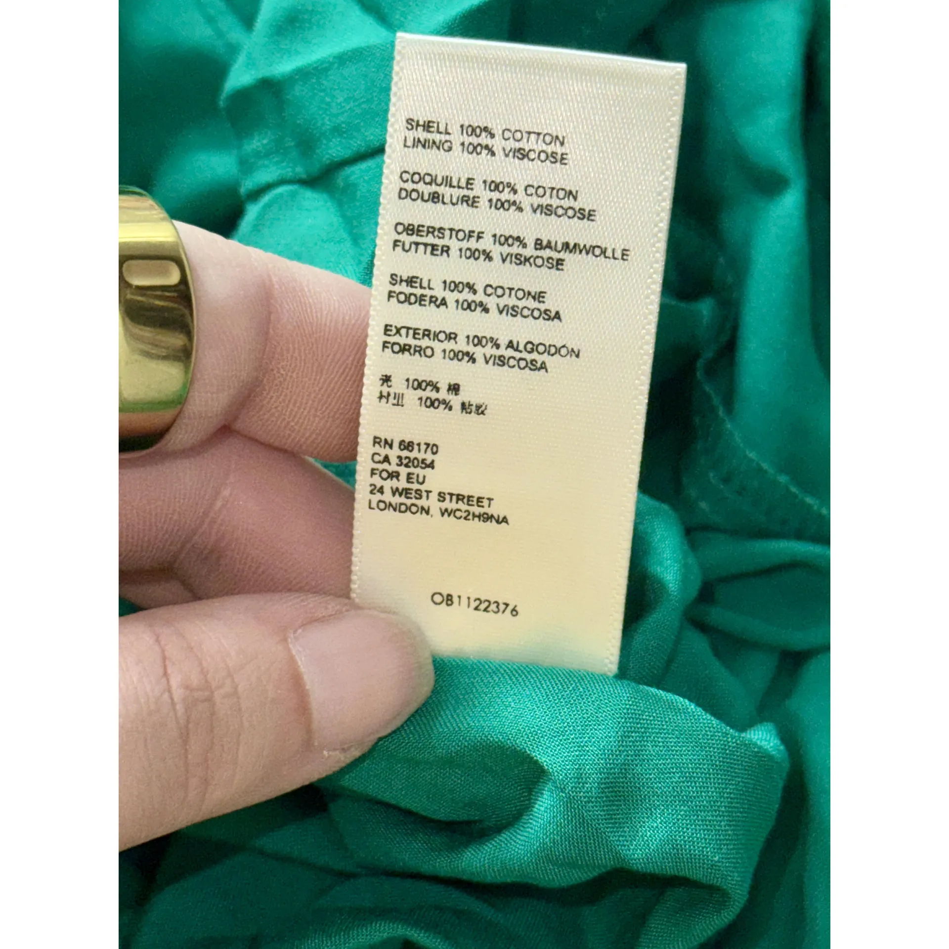 NWT Anthropology Maeve Green Cotton Ruffle Long Sleeveless Maxi Dress Size 0 - Image 10