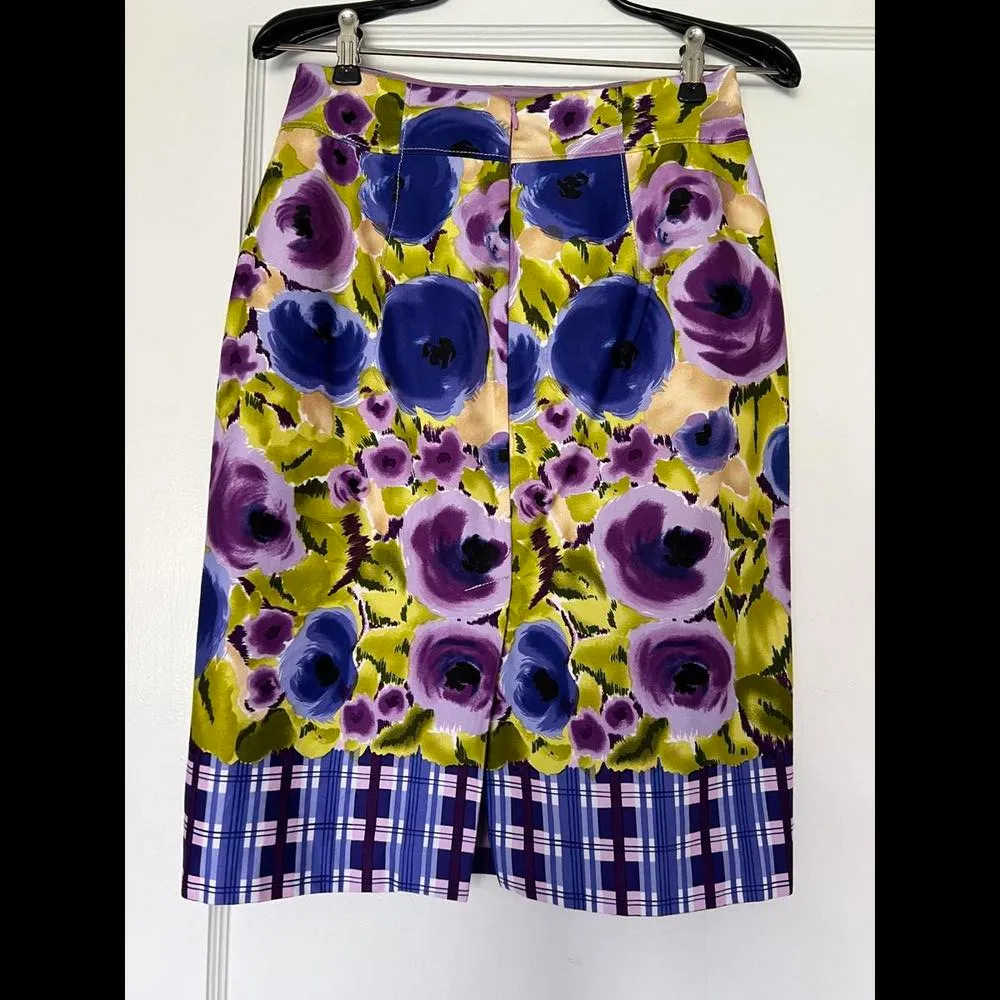 Baraschi x Anthropologie purple printed skirt - Image 2