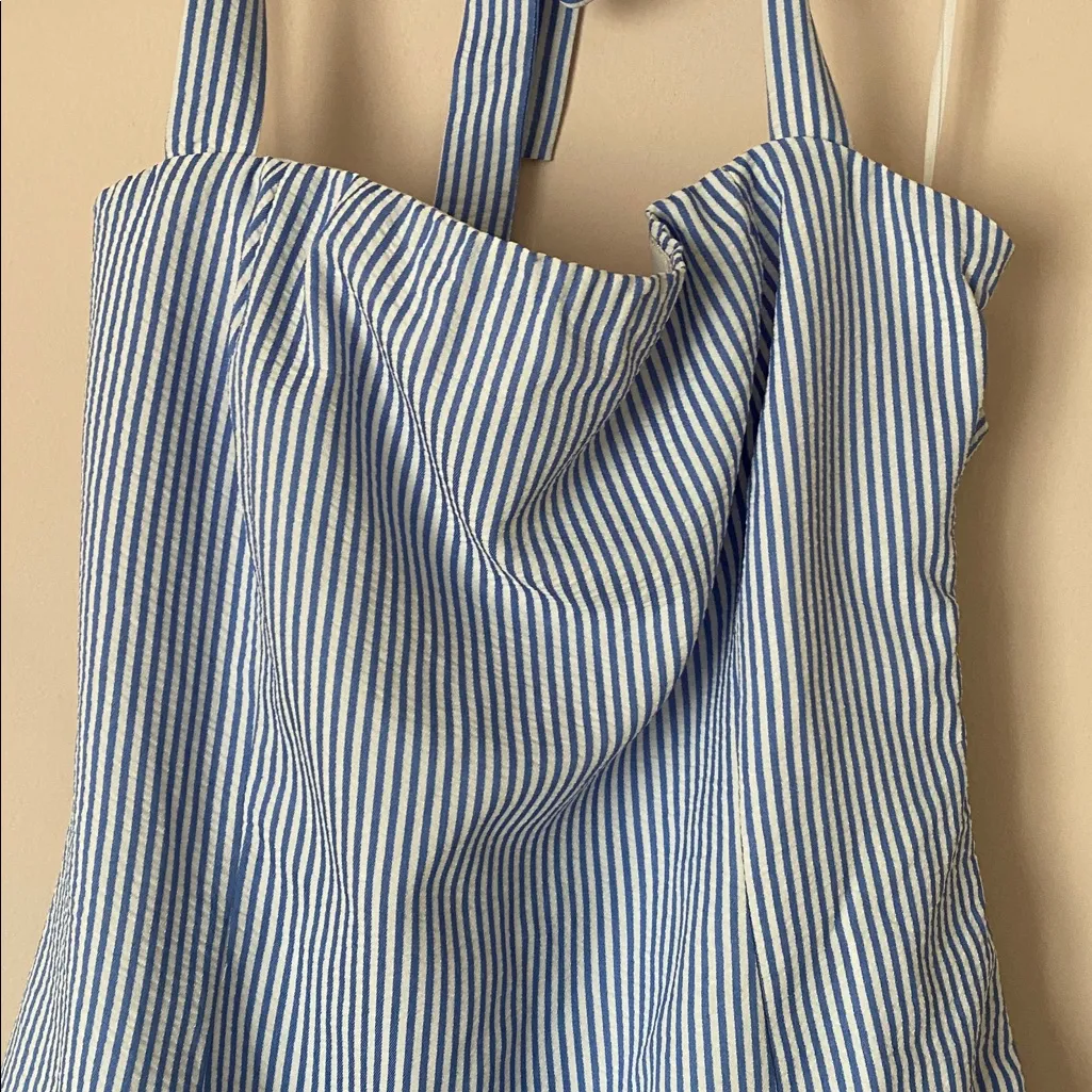 Edikted pinstripe bubble hem dress - Image 3