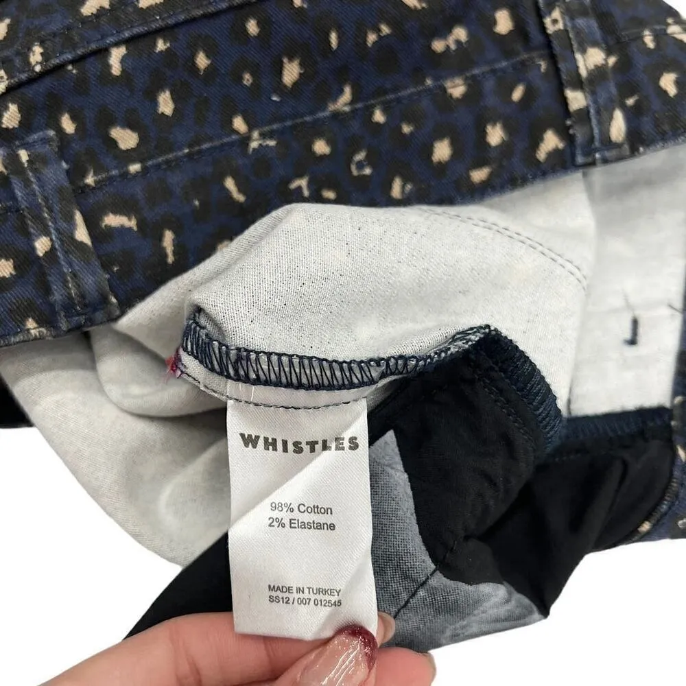 Whistles Low Rise Skinny Jeans in Leopard Print size 26 - Image 3