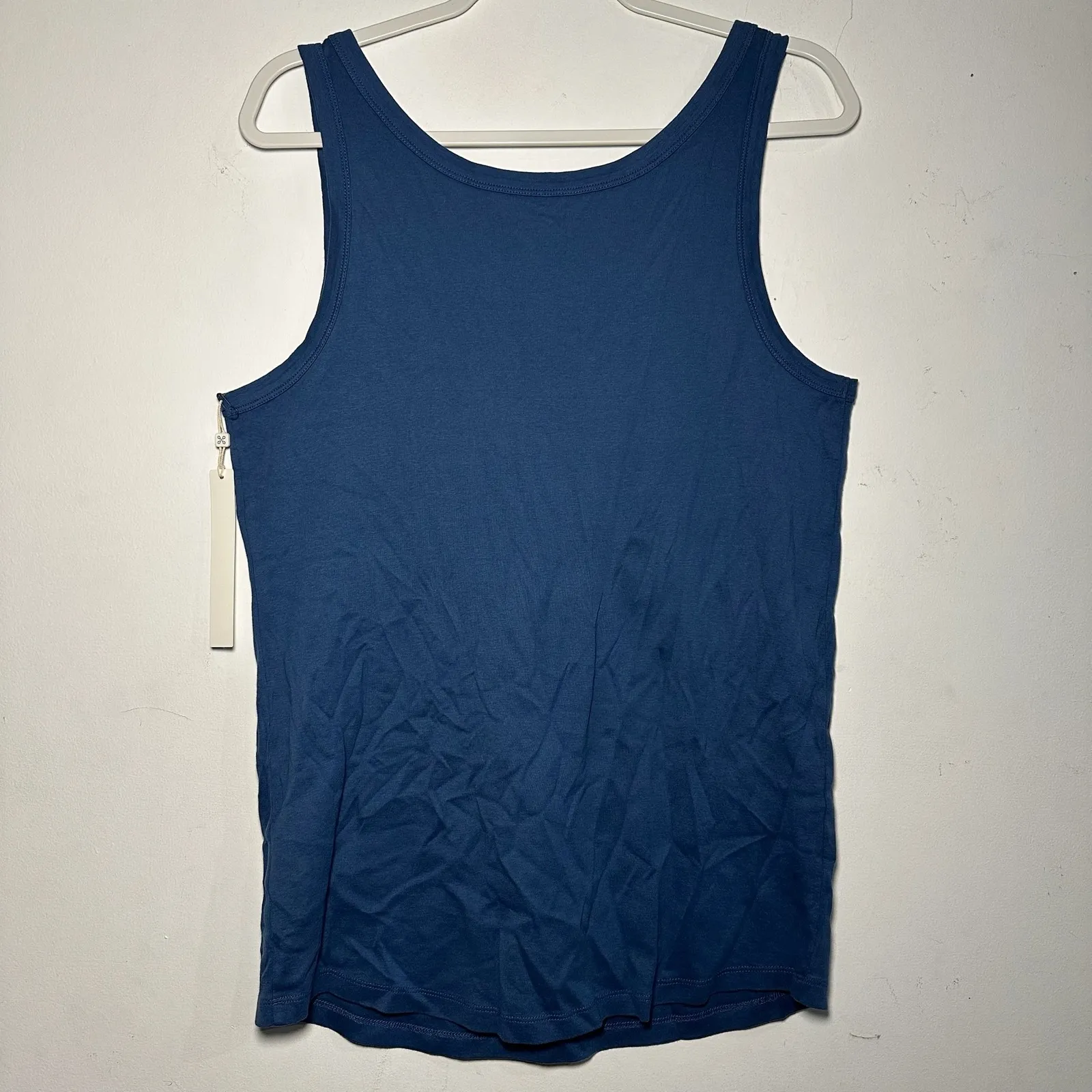 CASLON Womens XL Blue Tank Top Sleeveless Scoop Neck Cotton Basic Casual - Image 2