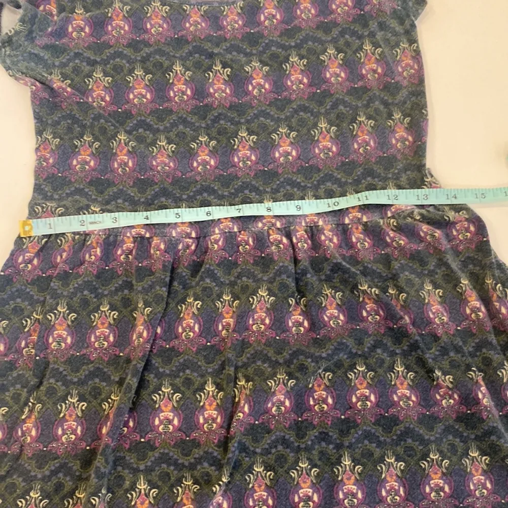 Mossimo Supply Co. Cap Sleeve Scoop Neck Stretchy Mini Dress Boho Print Sz Sm - Image 9