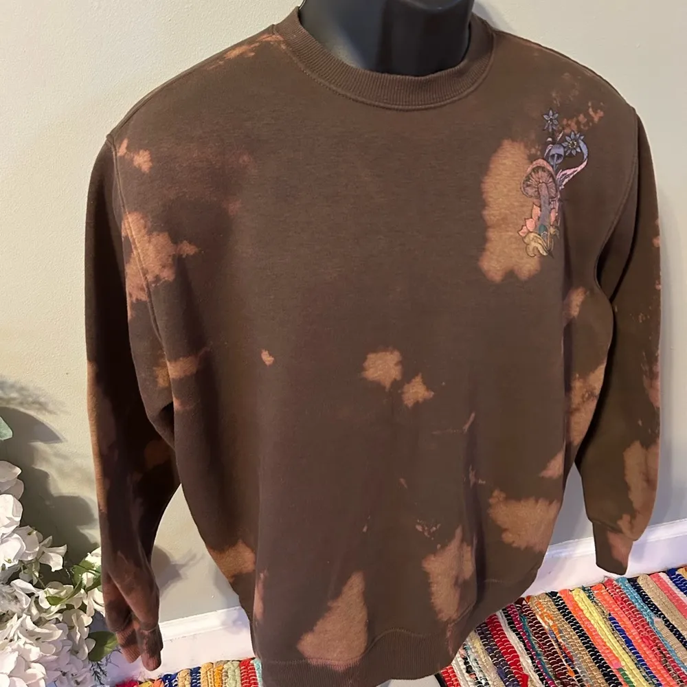 Mushroom Tie Dye Crewneck Sweatshirt Bloom As You Are WILD FABLE Small - Image 6