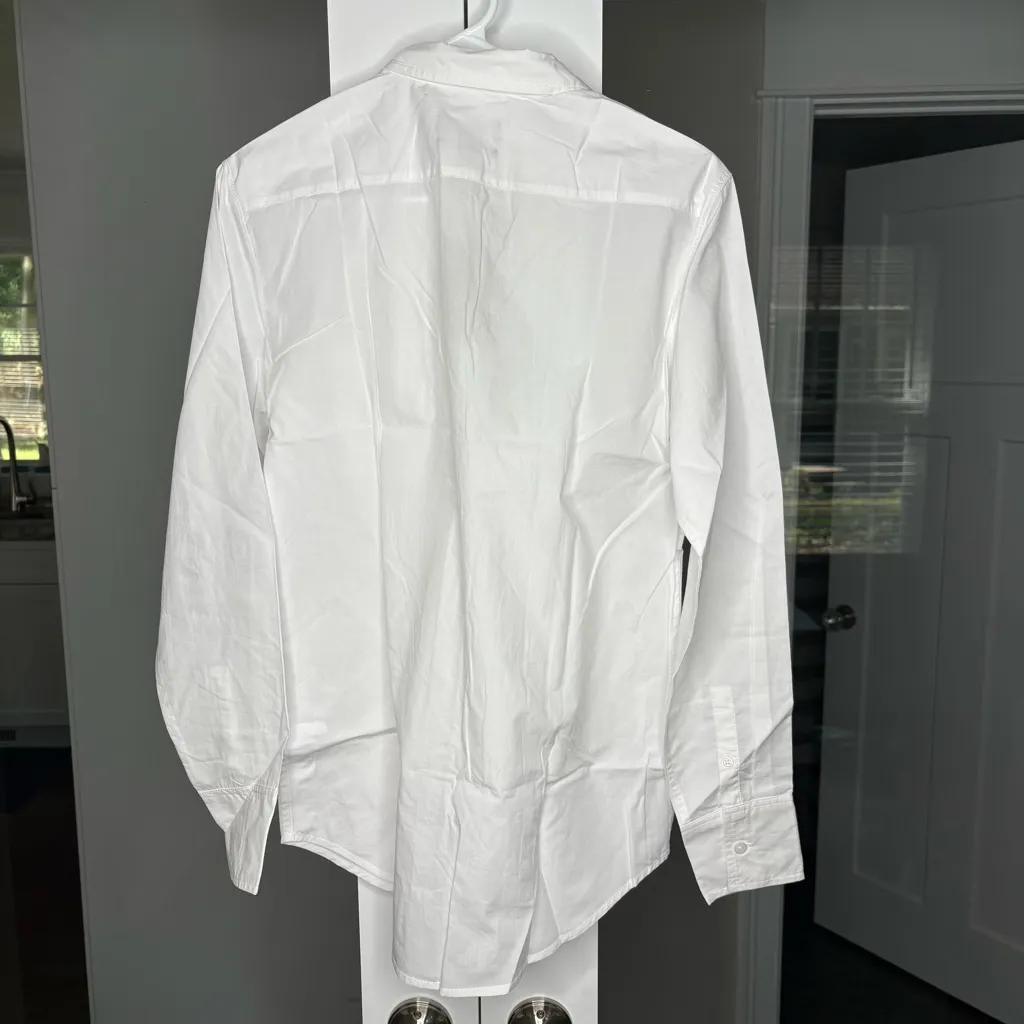 NWT J. Crew Tall Garçon Classic Shirt Cotton Poplin White - Image 3