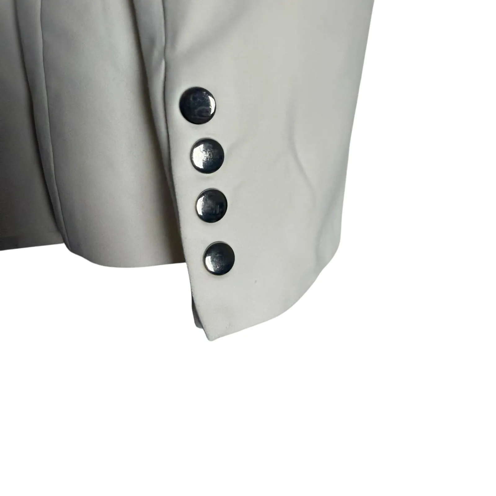 Veronica Beard White Scuba Zip Pocket Dickey Office Travel Blazer Jacket Size 6 - Image 14