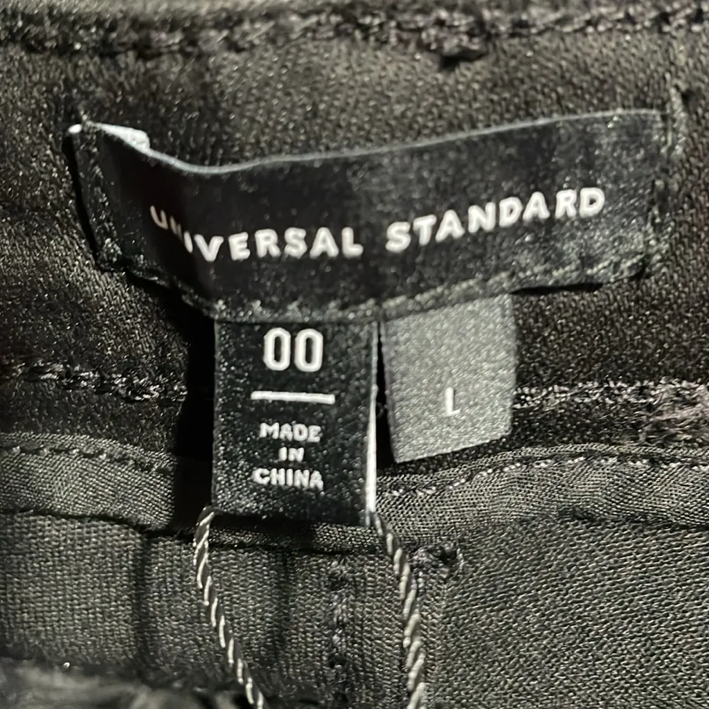 Universal Standard Jeans Seine High Rise Skinny 32” Inseam Solid Black 00 NWT - Image 7