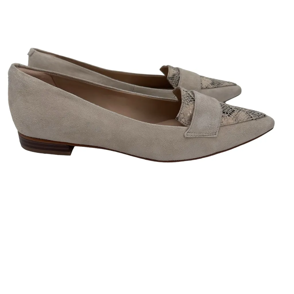 Clarks Womens Size 10 Laina 15 Loafer 2 Beige Leather Dress‎ Dress Flats Shoes - Image 9