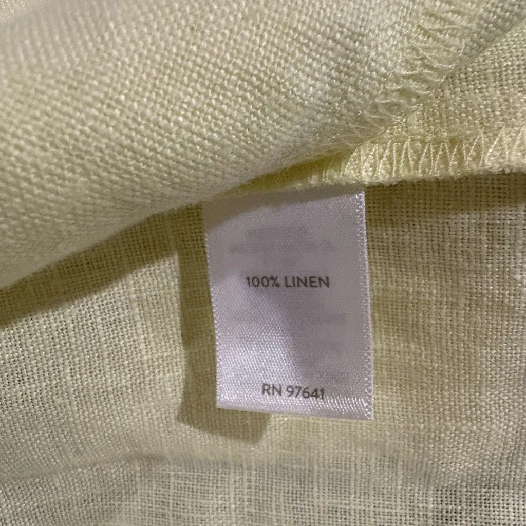 J.Jill linen light yellow blazer jacket sz M Size M - Image 5