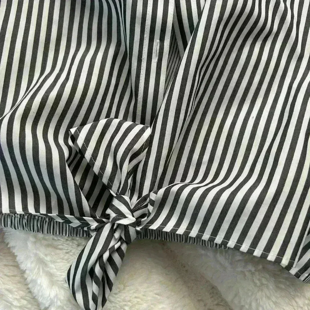 Chico’s Striped‎ Tie Front Button Up Blouse - Image 2