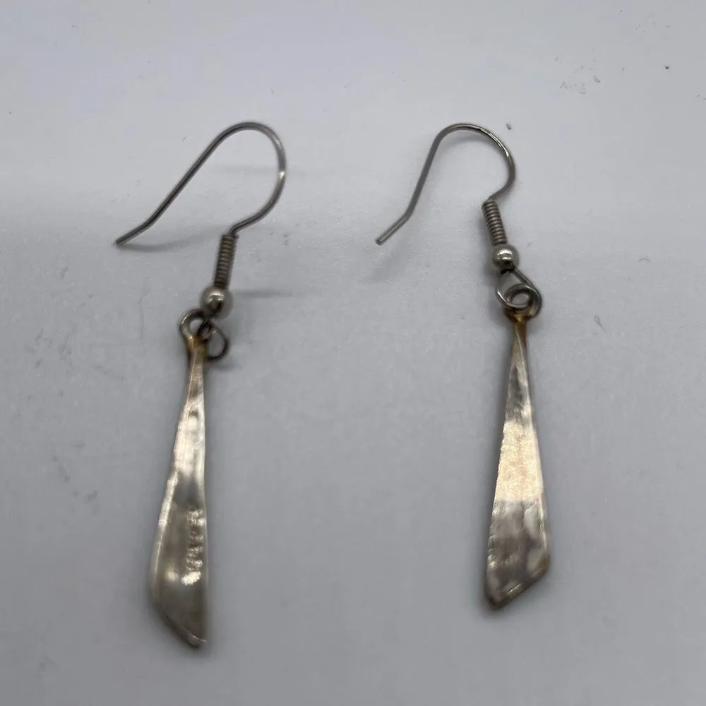 Alpaca 925 Sterling Silver Dangle Stick Earrings - Image 2