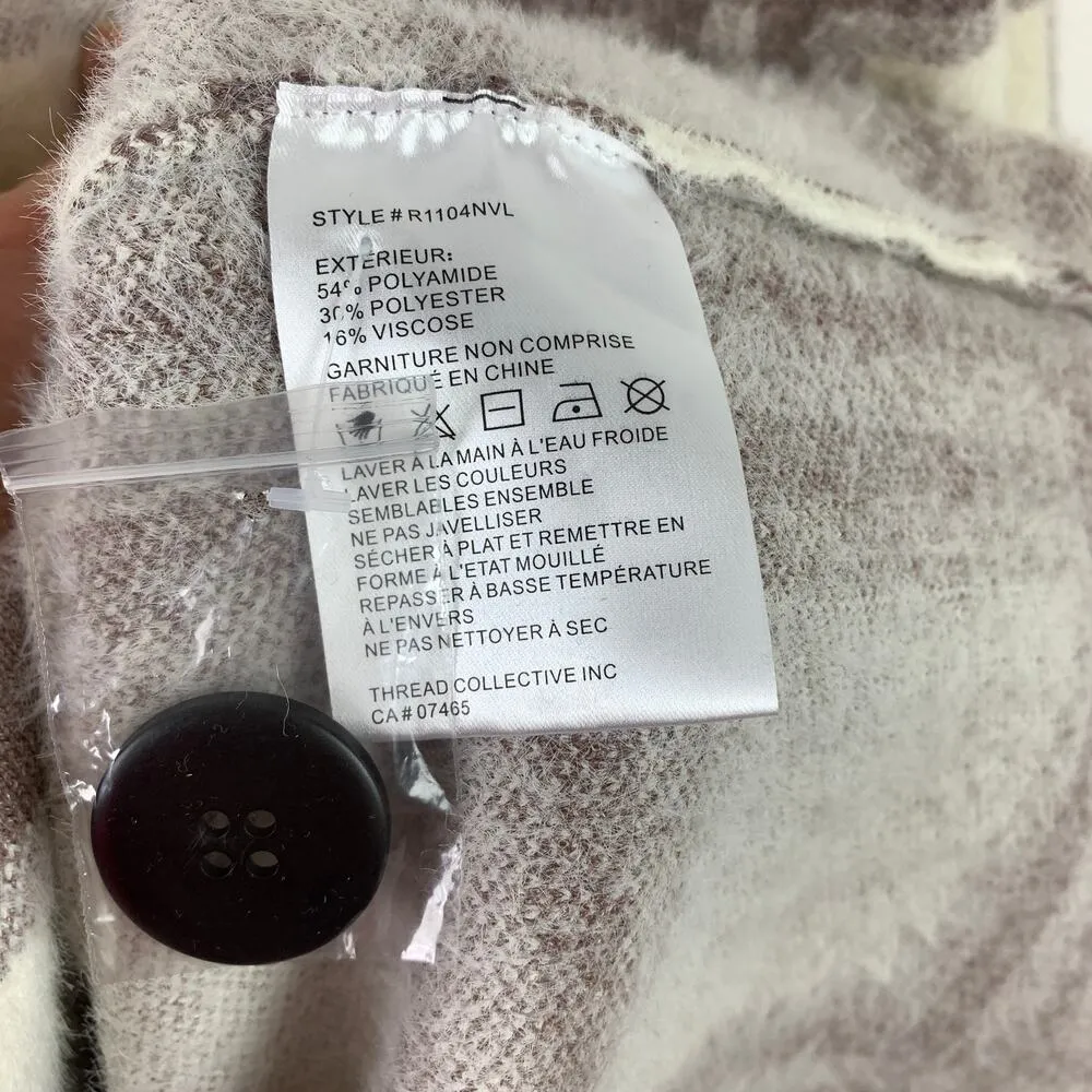 Anthropologie NVLT Plaid Teddy Coatigan Longline Pea Coat Jacket Size XL - Image 11