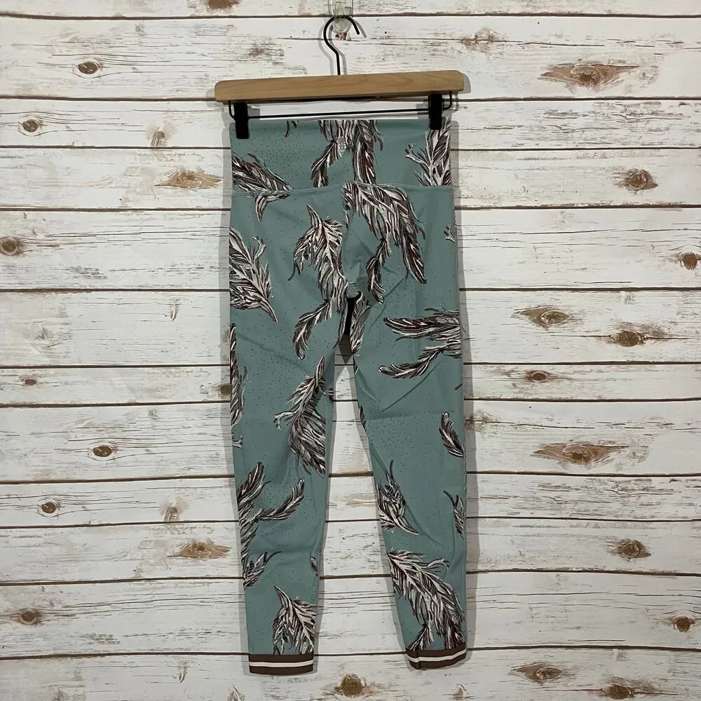Free People Movement Movement Serene Feather Printed 7/8 Yoga Leggings - XS - Image 8