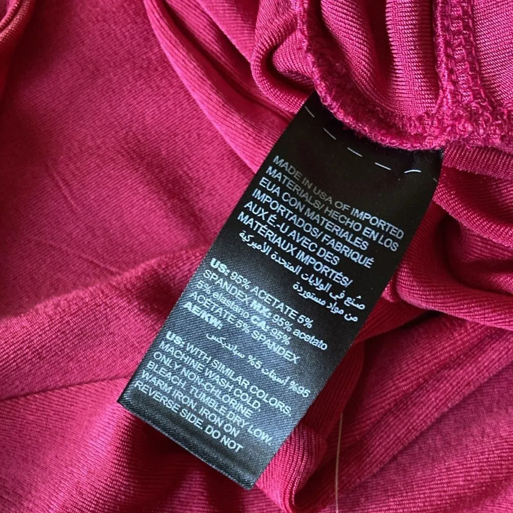 NEW Chico’s Travelers Keyhole Detail Tunic 3/4 Sleeve Top Blouse Ruby Red Size 0 - Image 12