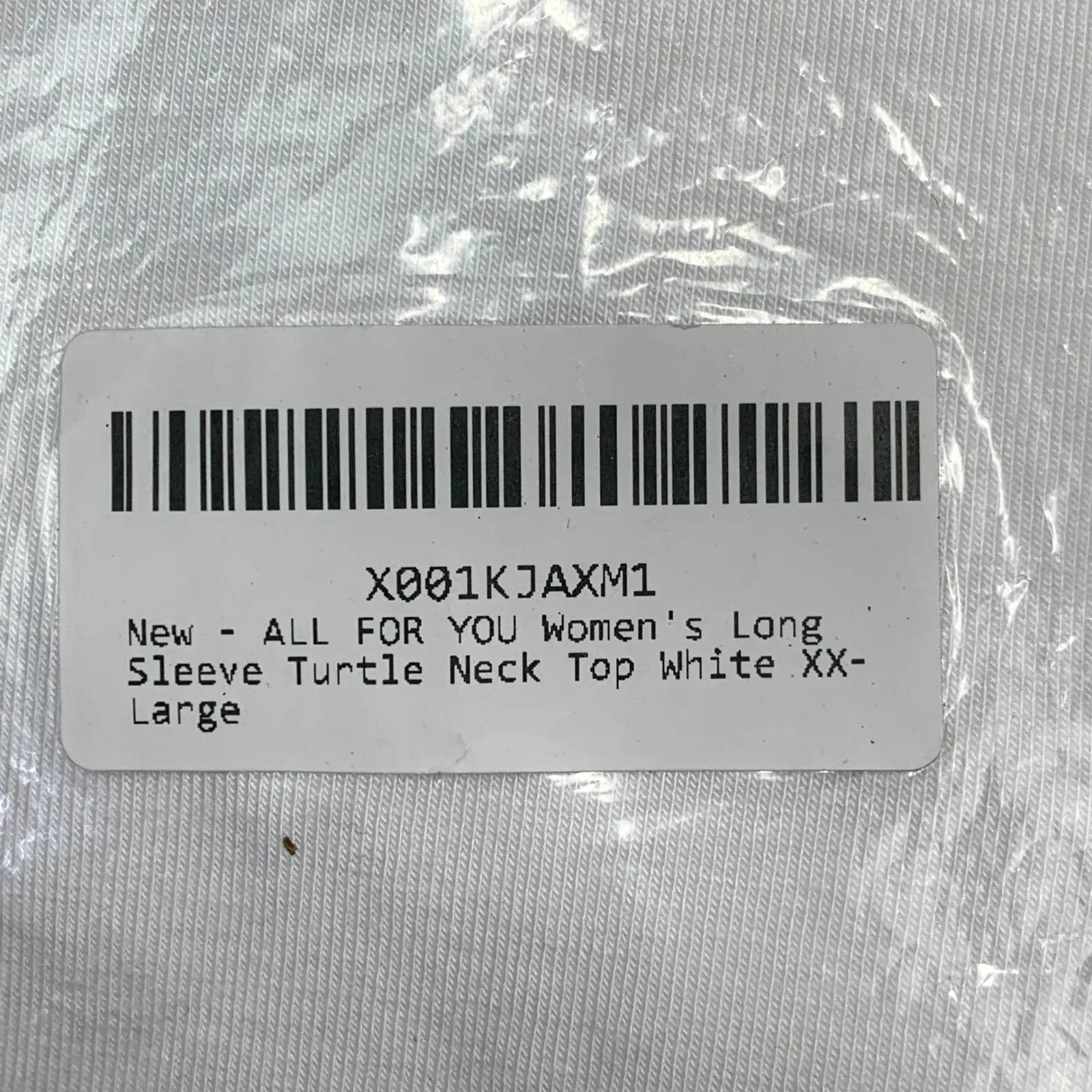 Amore All F.Y‎ White Long Sleeve Turtleneck Top Plus Size 2X New Made in USA - Image 8