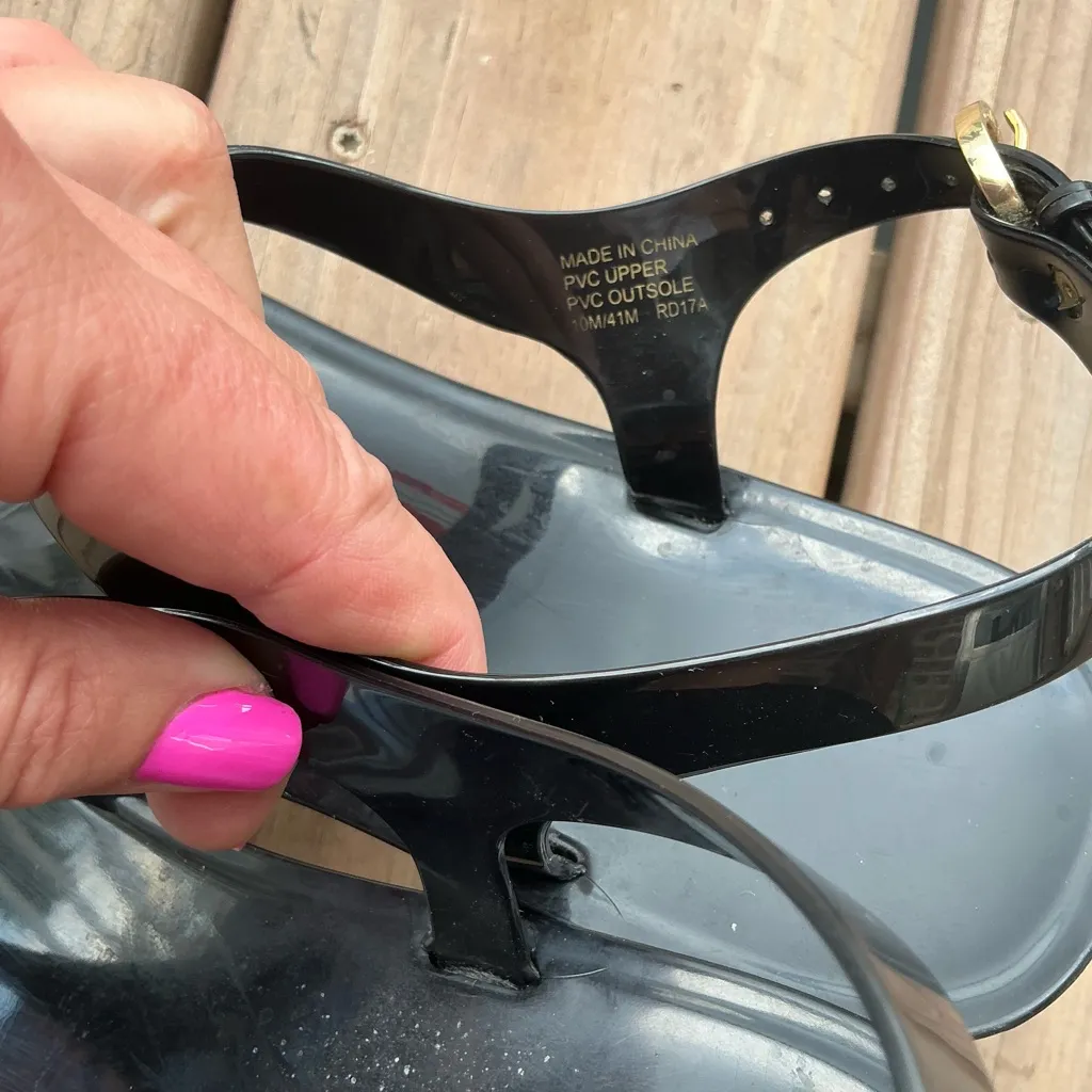 Michael Kors LILIE JELLY MK LOGO plate sandals 😎 - Image 8