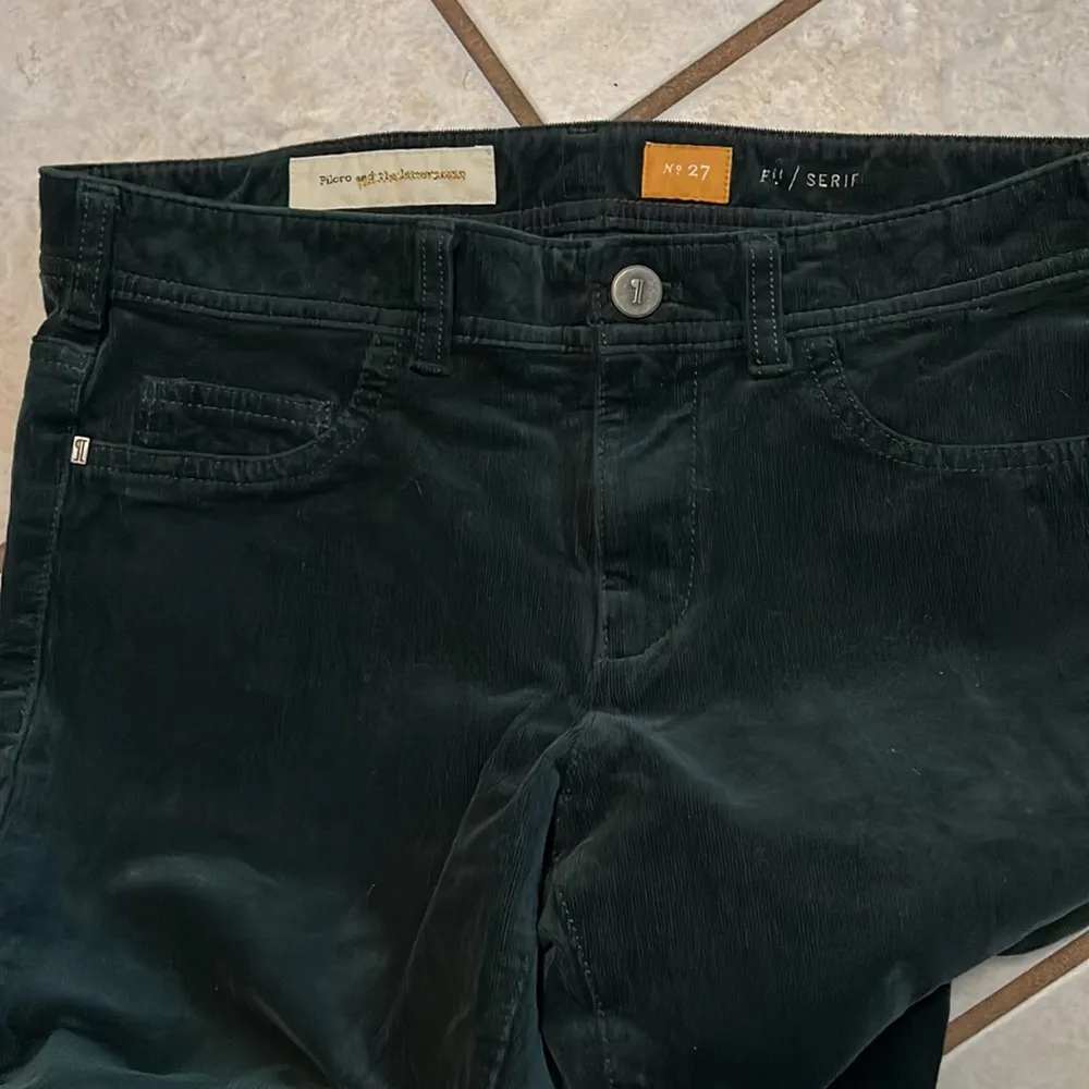 pilcro and the letterpress green corduroy pants SZ 27 - Image 3