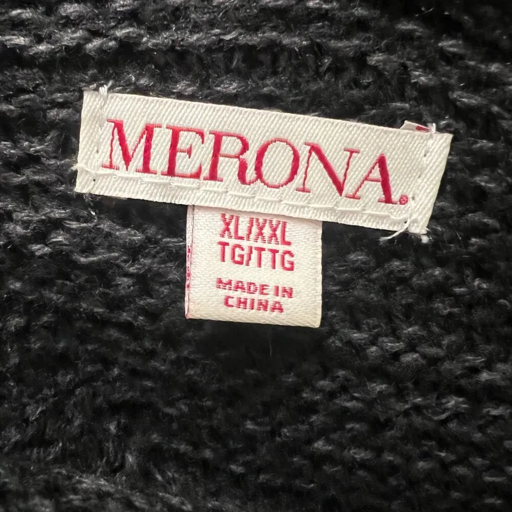 Merona Grey Cowl Poncho Sweater - Image 5