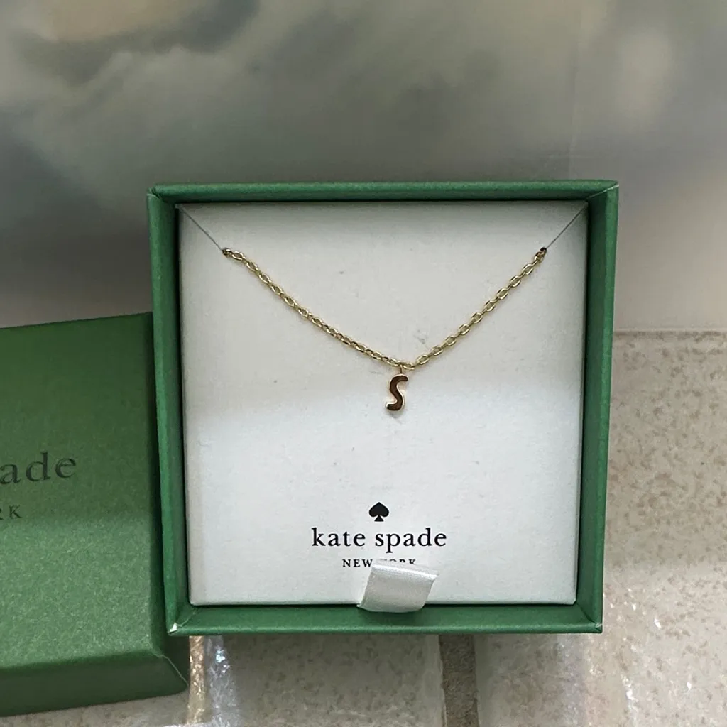 Kate Spade Gold Initial Necklace - Image 2