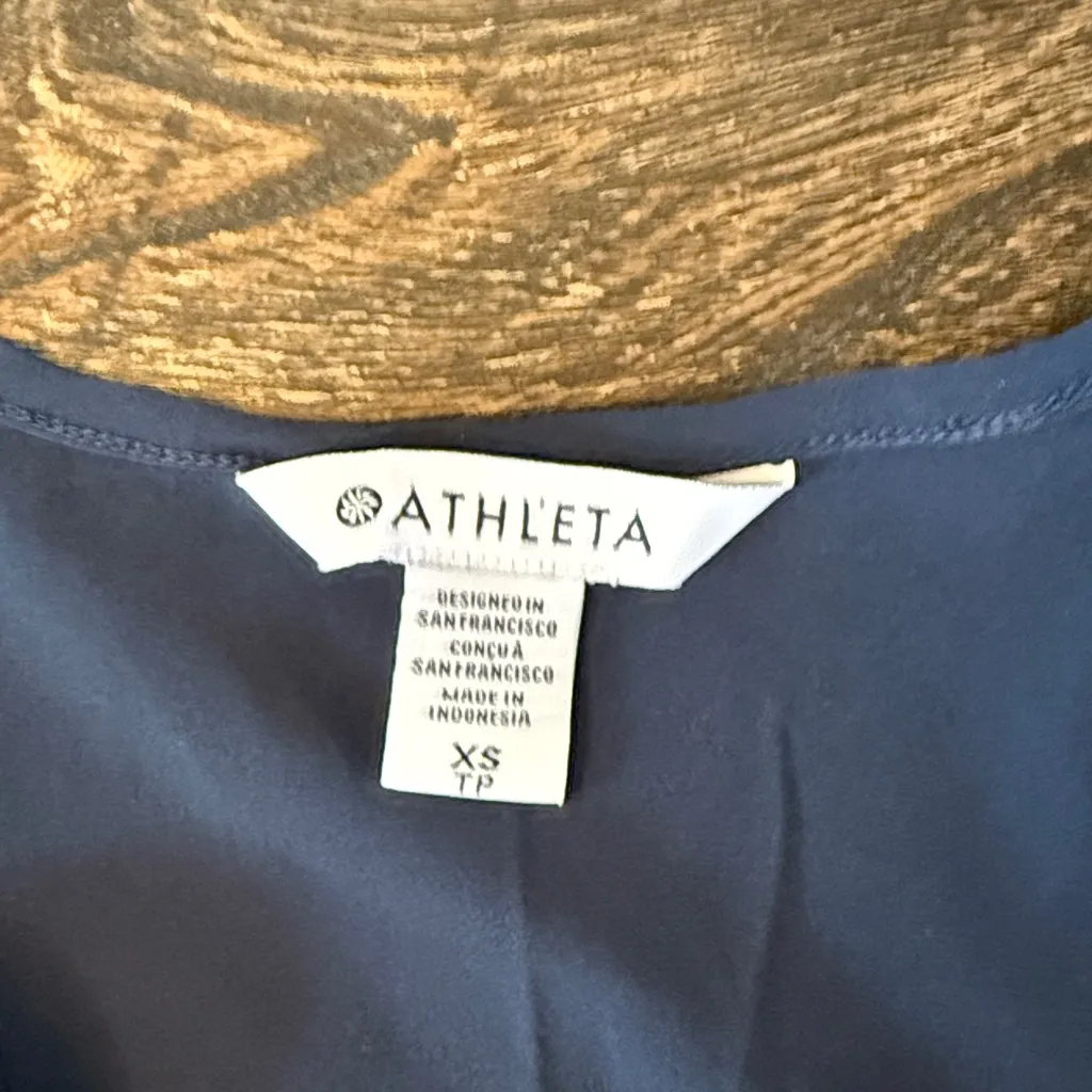 Athleta Presidio Traveler Maxi Dress Navy Size XS EUC Minimalist Travel - Image 8