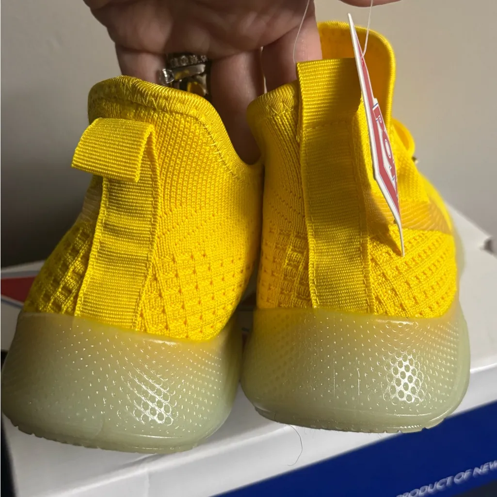Pony PP2 Base Knit Lace Up Neon Yellow Women's Shoes Size 9.5M - Image 6