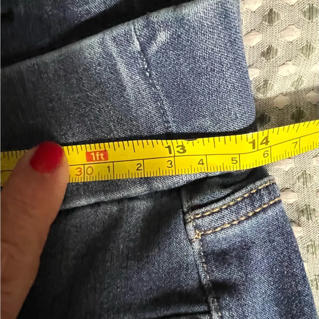 Liverpool Pull On Blue Women's Capri Jeans Size 2 - Image 5