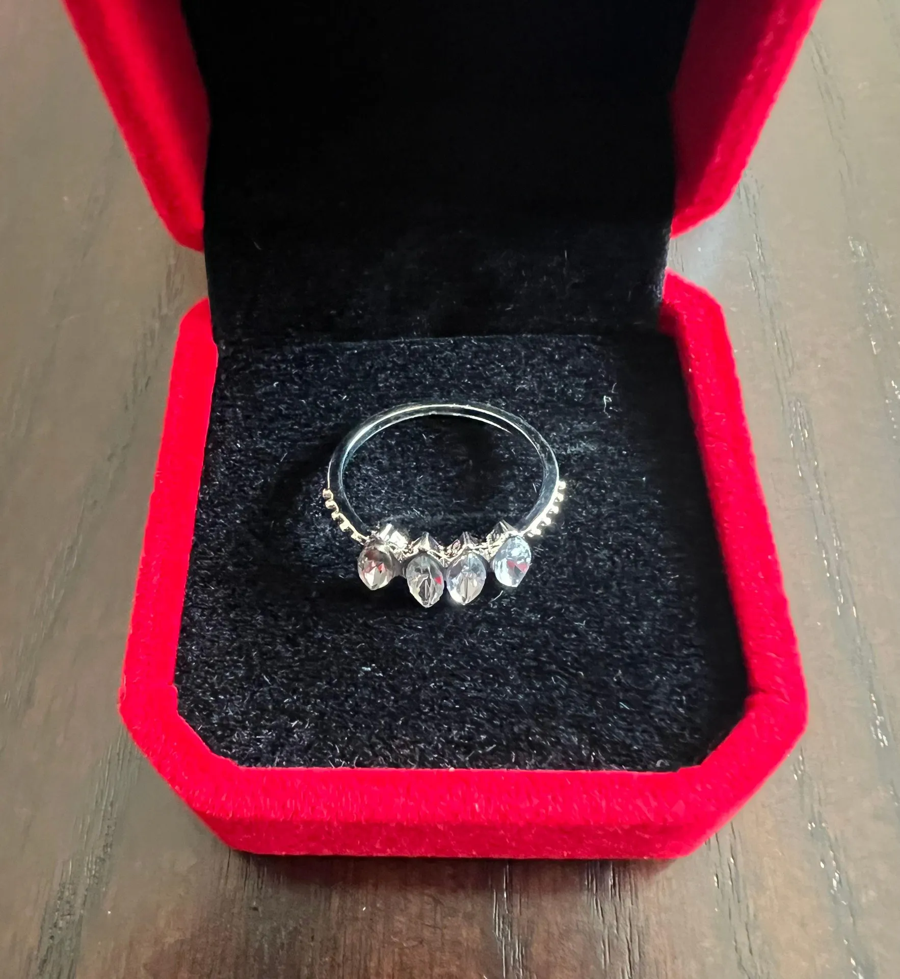 Women’s Stainless Steel Silver Ring Size 6 NWT - Image 2