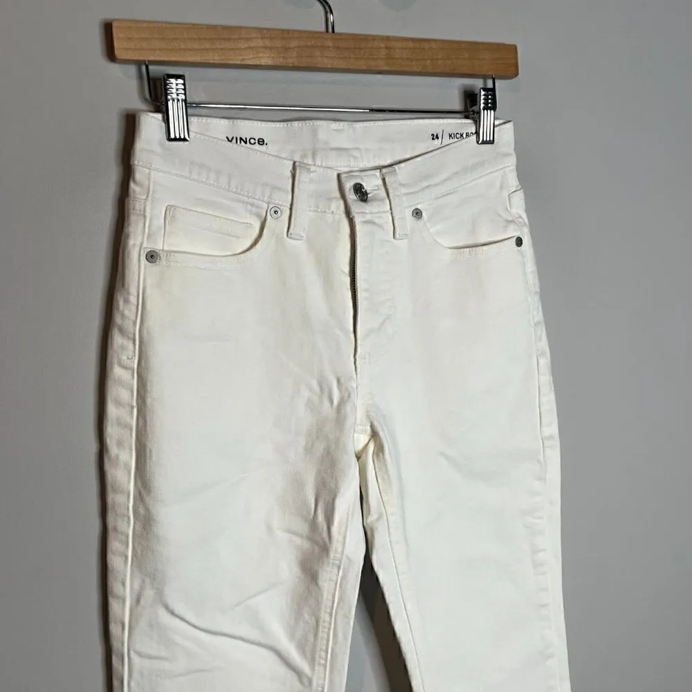 Vince white Kick Boot jeans - Image 2