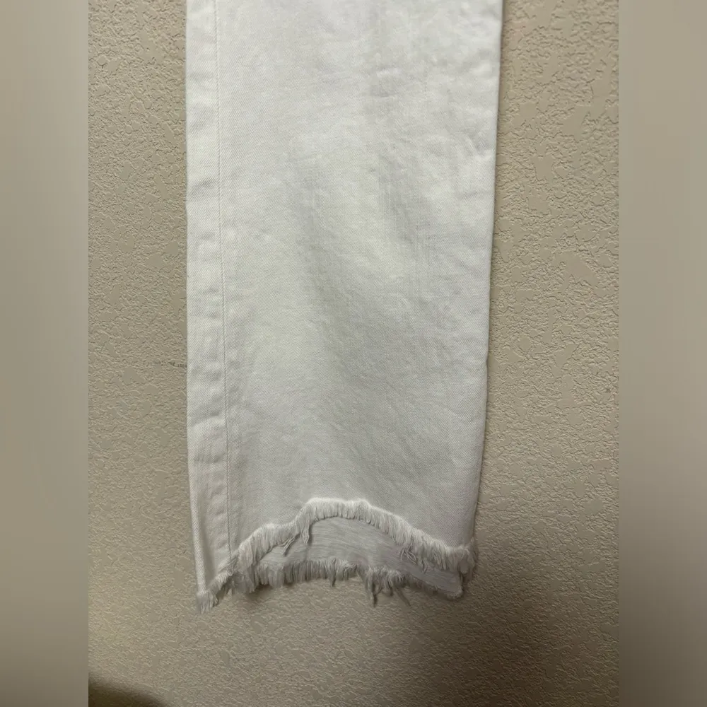 NWT Current/Elliot Sugar White Flip Flop Mid-Rise Bootcut Natural Hem Jeans 32 - Image 5