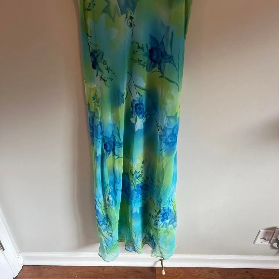 BLUE JODI MICHAELS FLORAL MAXI‎ SKIRT Size undefined - Image 6