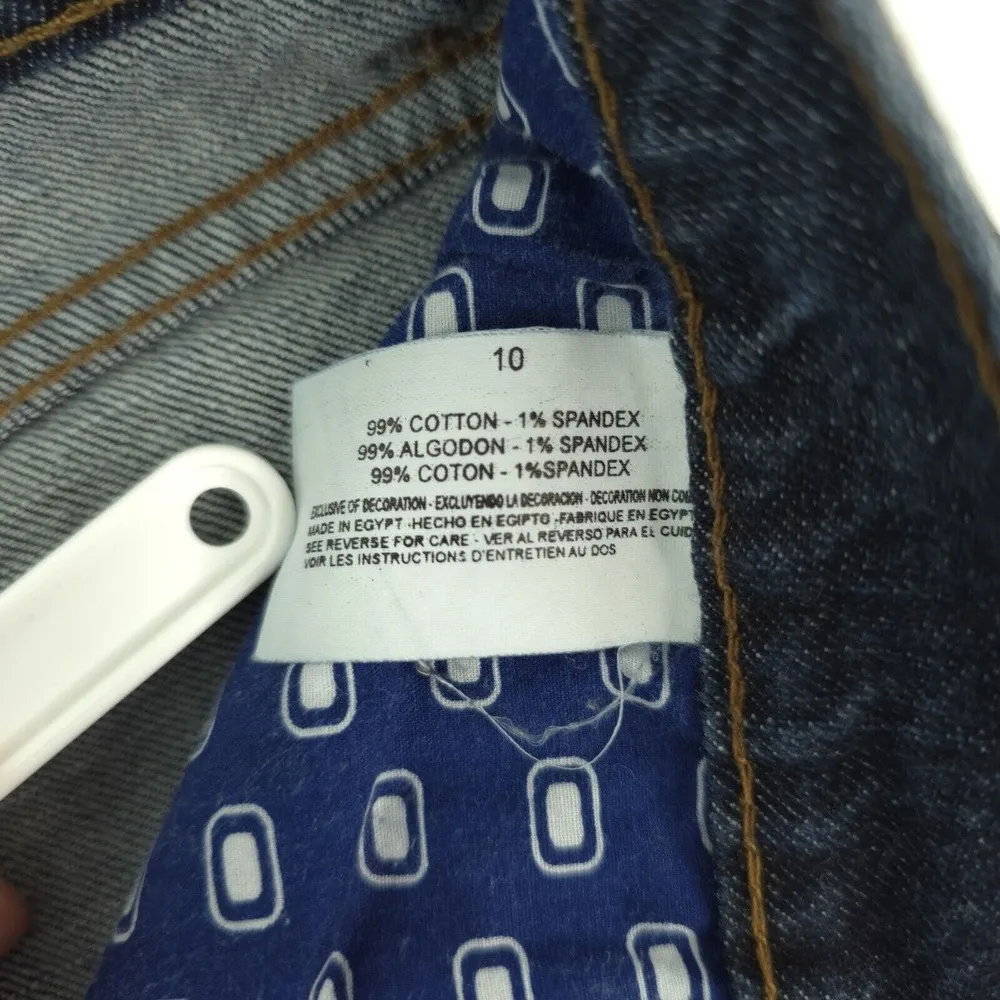 BandolinoBlu Cali Modern Boot Cut Jeans Womens Size 10 Stretch Dark Wash Blue - Image 7