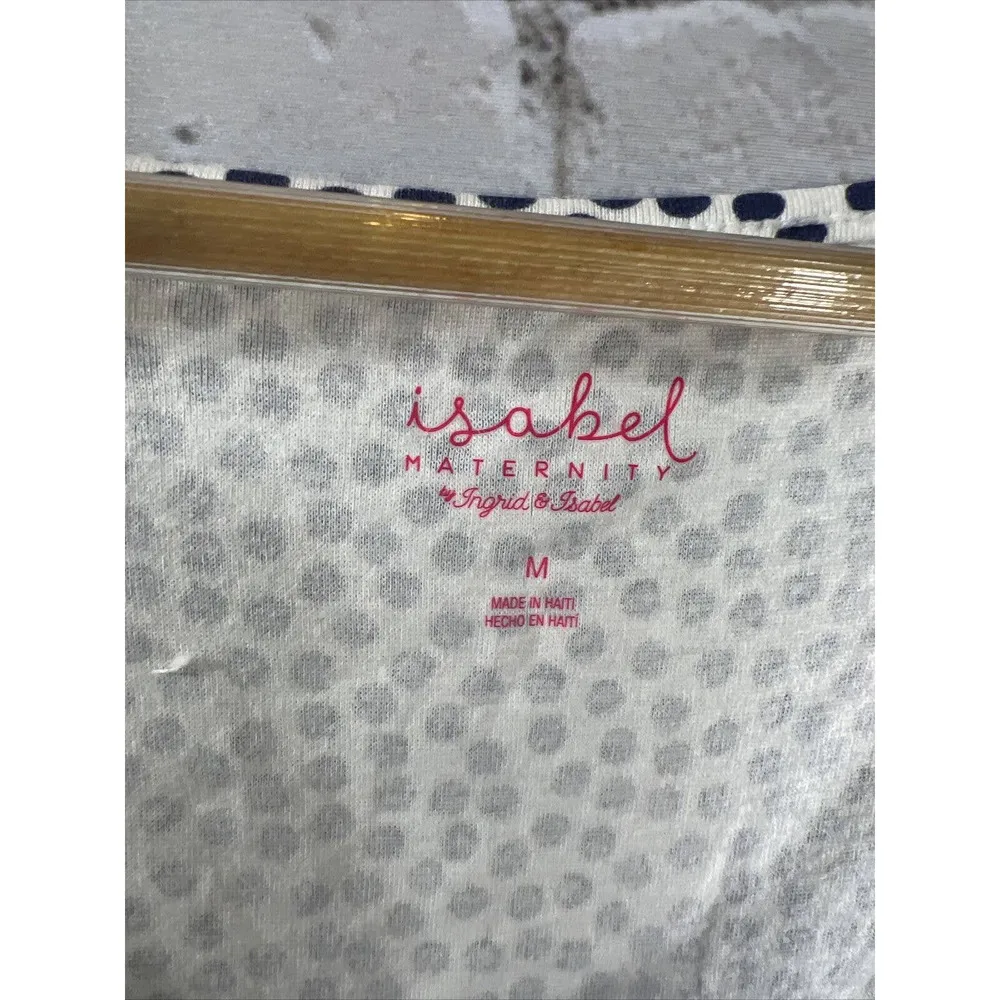 Polka Dot Tank Top Soft Stretch Navy & White Women's M NWT - Image 7