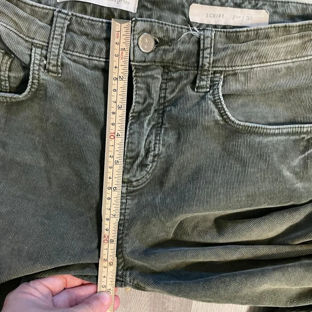 Pilcro And The Letterpress Anthropologie Script Corduroy Size 30 - Image 7