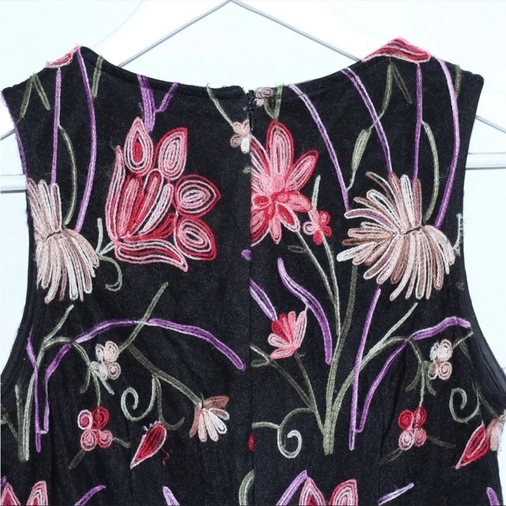 Maia sleeveless embroidered floral dress 8 - Image 5