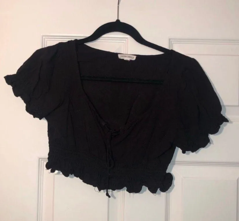 Black Crop Top - Image 2