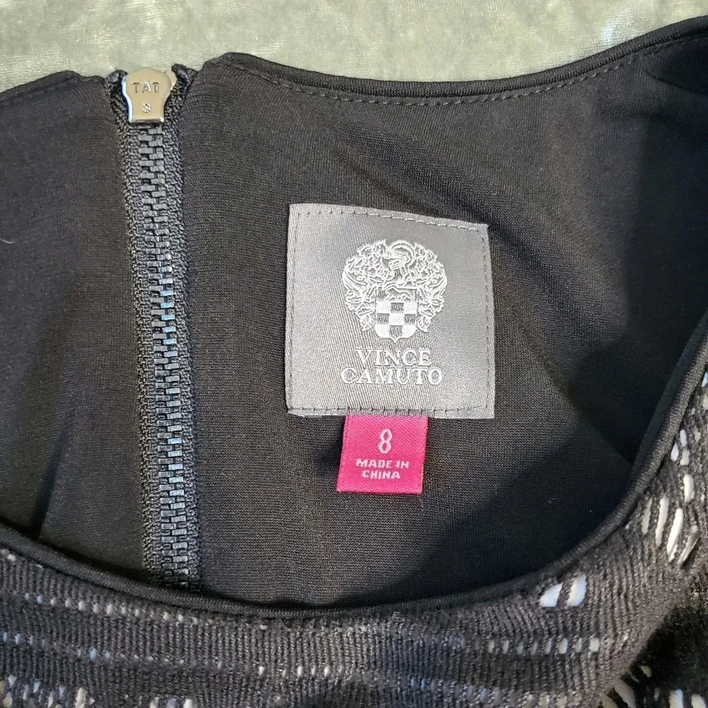 Vince Camuto Black Laser Cut Dress - Image 5