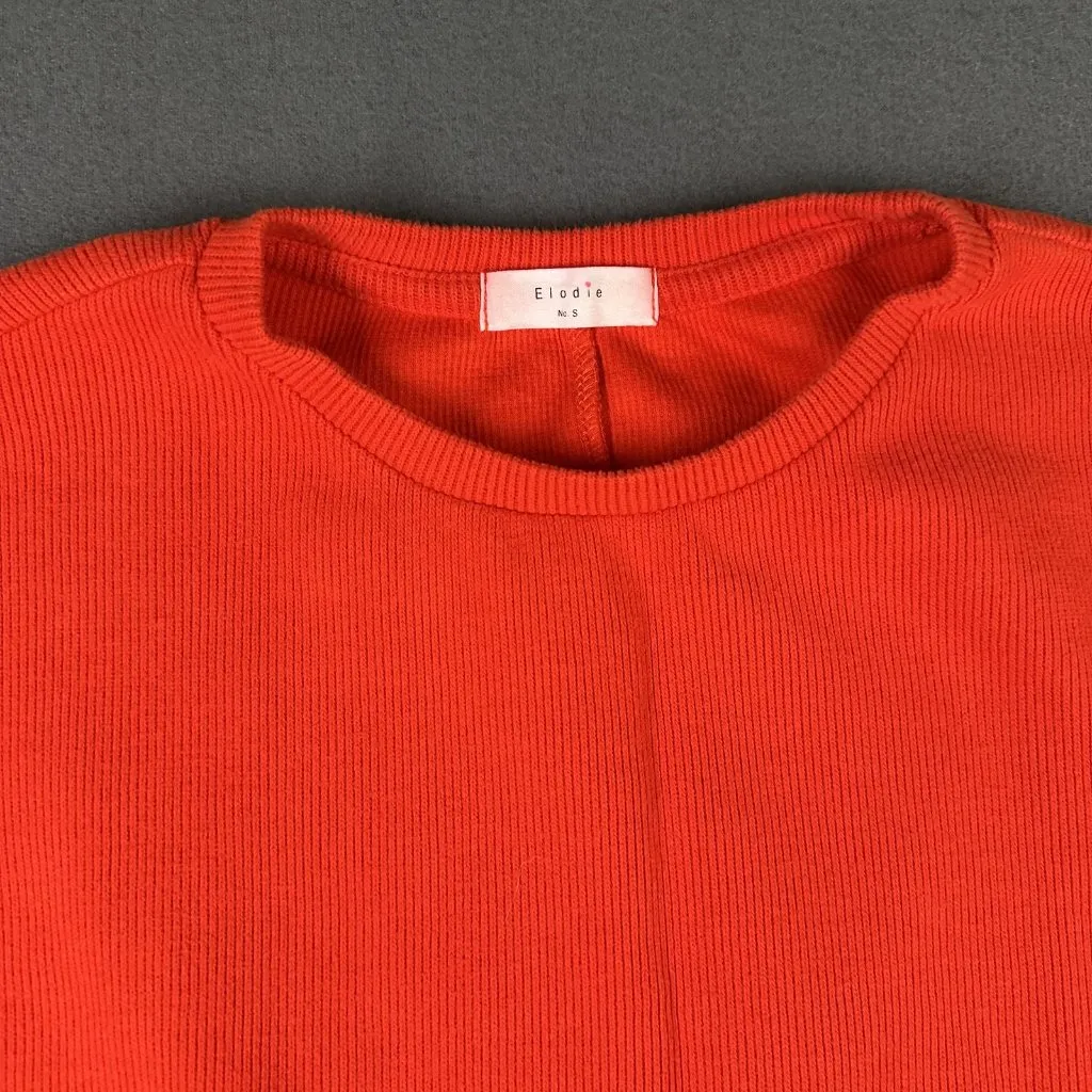 Elodie Sweater Womens Small Long Sleeve Crewneck Pullover Rib Knit Casual Top - Image 4