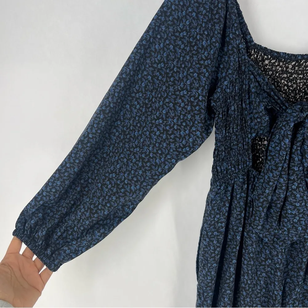 Madewell Lucie Tie-Back Long-Sleeve Jumpsuit‎ in Carmine Floral Wide Leg - Image 7