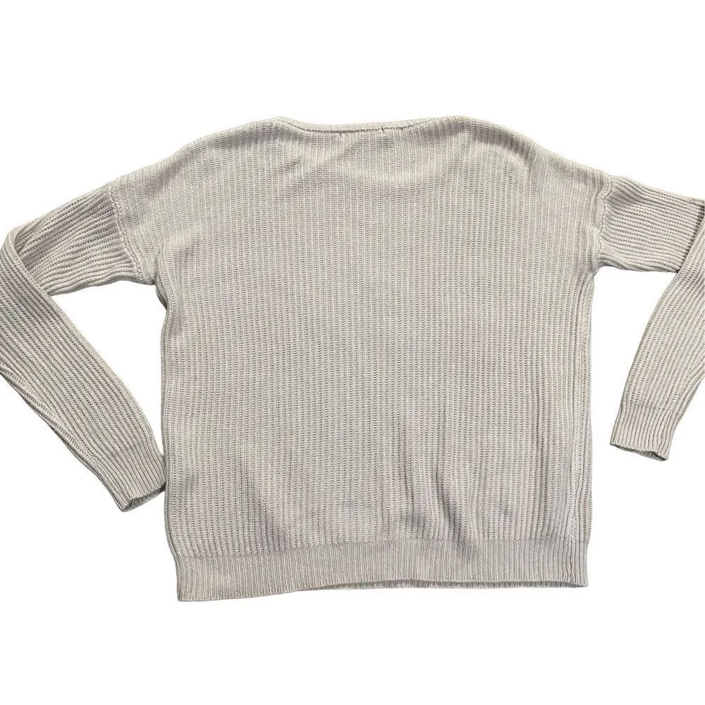 Brandy Melville light brown knit sweater one size - Image 2