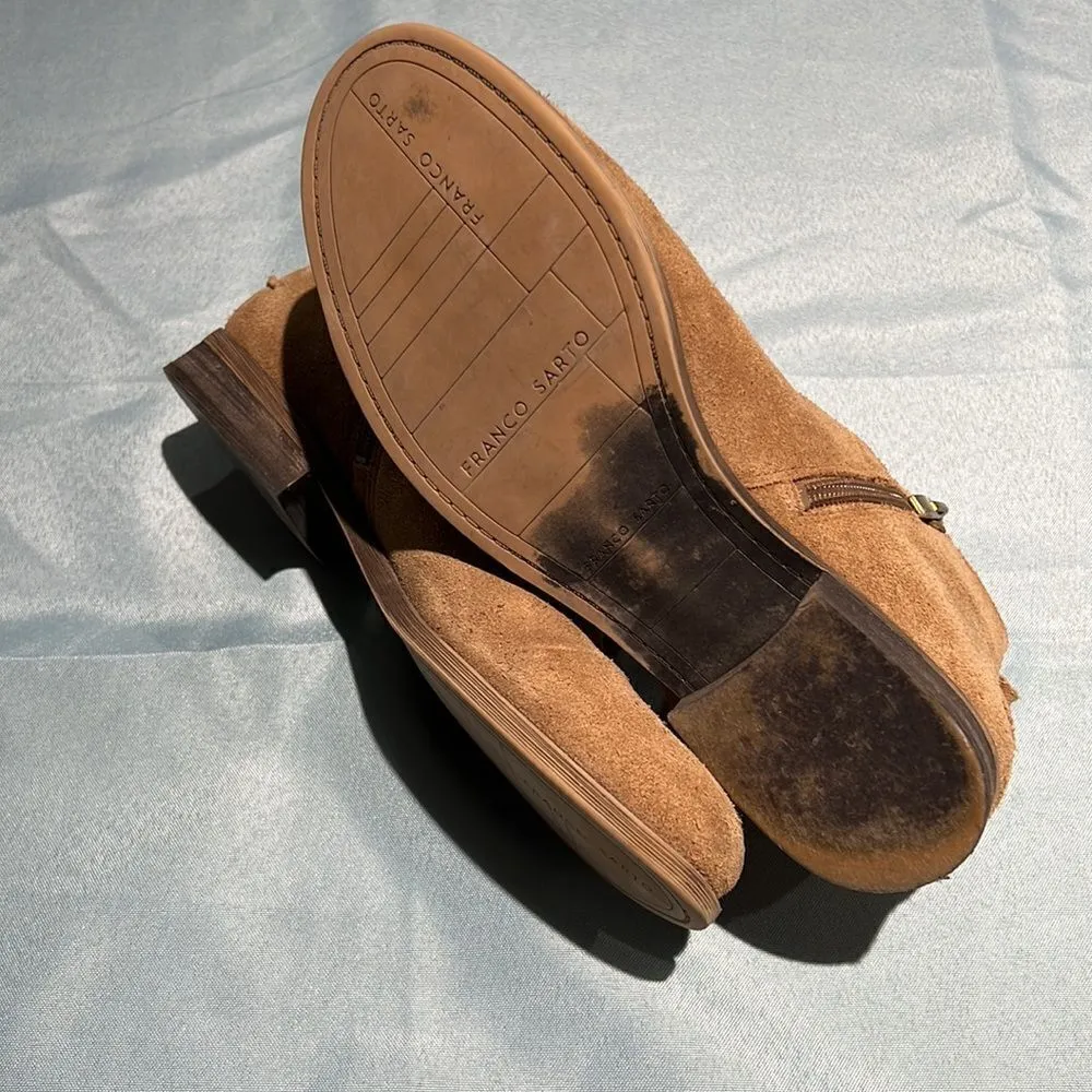 Franco Sarto Brown Kelton Ankle Leather Boots D19 - Image 9