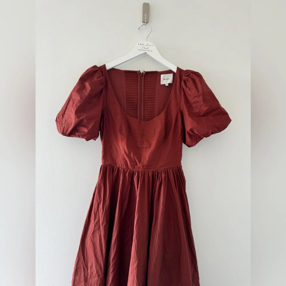 REFORMATION Everlyn Dress in Fig Jam 4 - Image 5