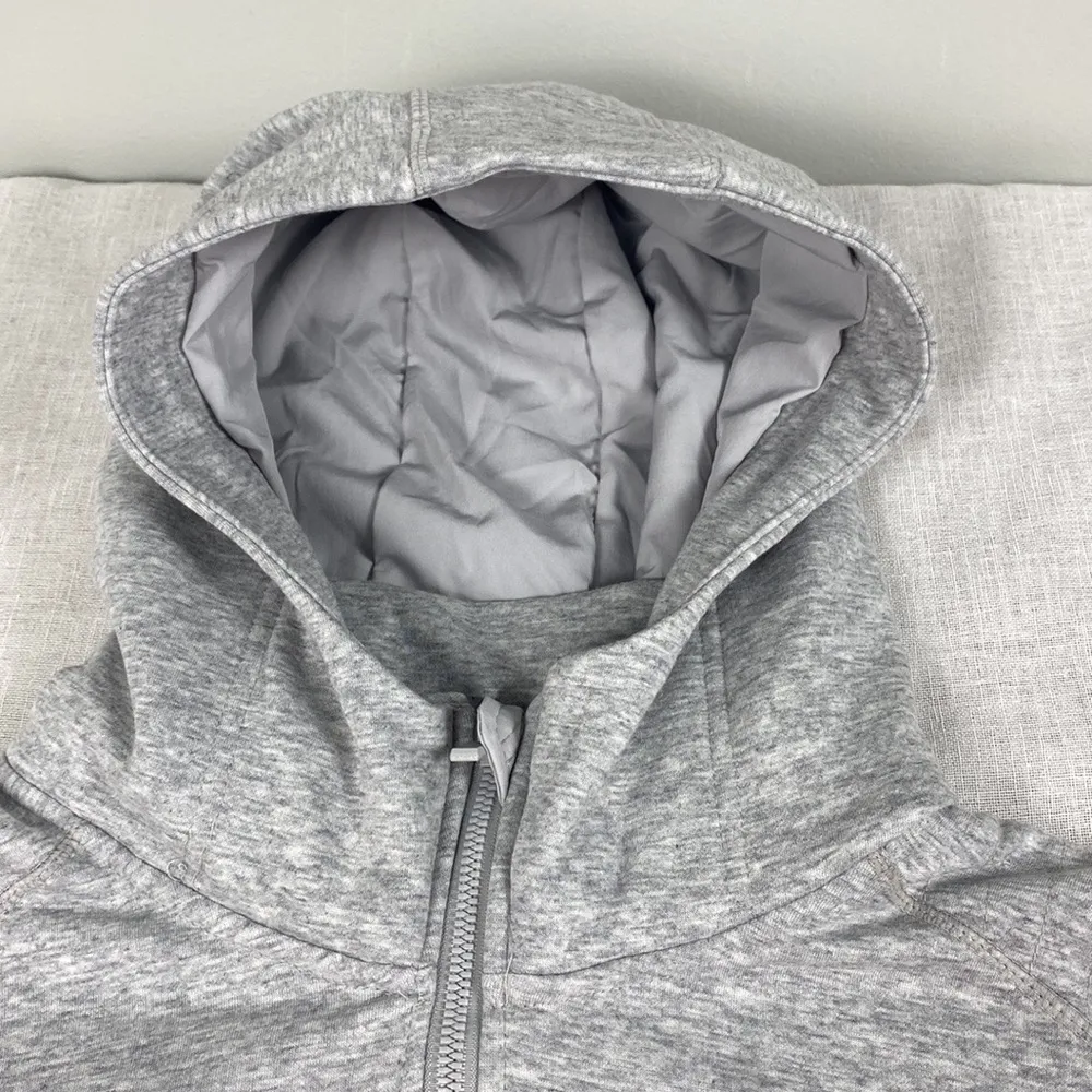 90 Degree by reflex womens full zip gray merled thumb holes hoodie size M Size M - Image 4