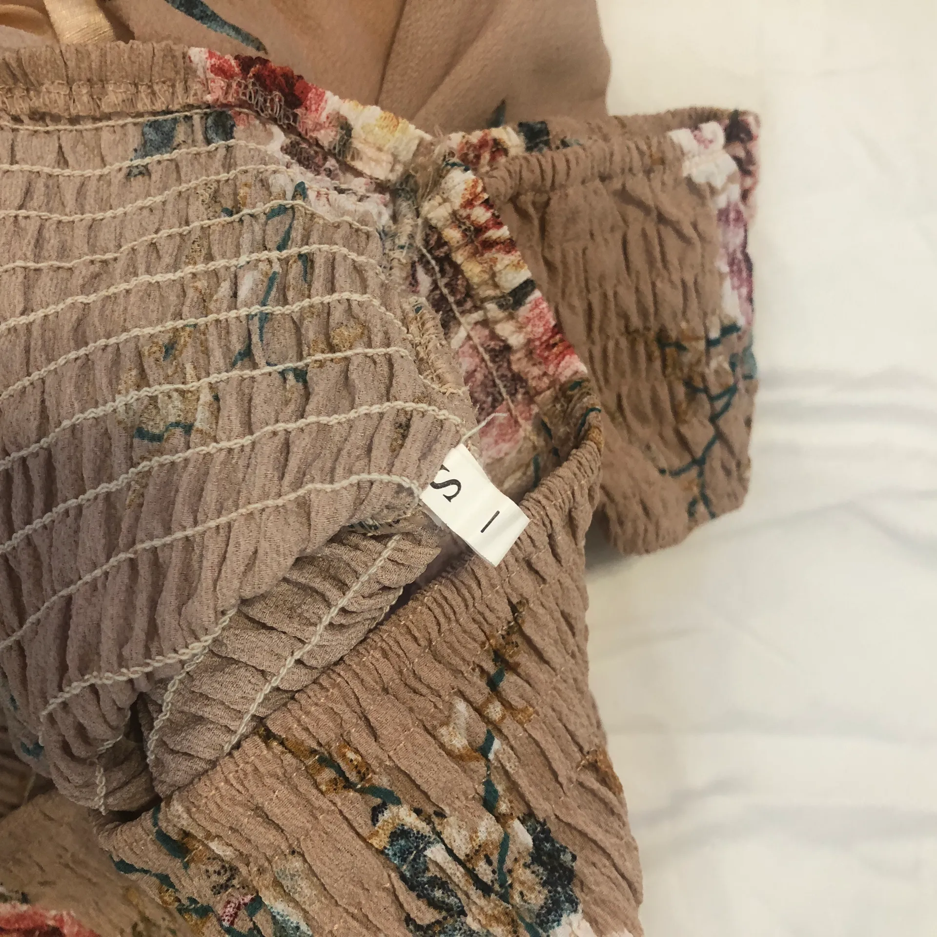 Tan Floral Maxi Dress - Image 5