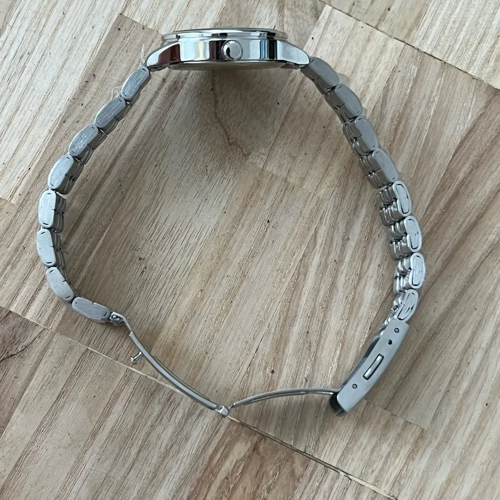 Seiko Ladies Watch Black Dial with Train motif Stainless Bracelet and hands - Image 6