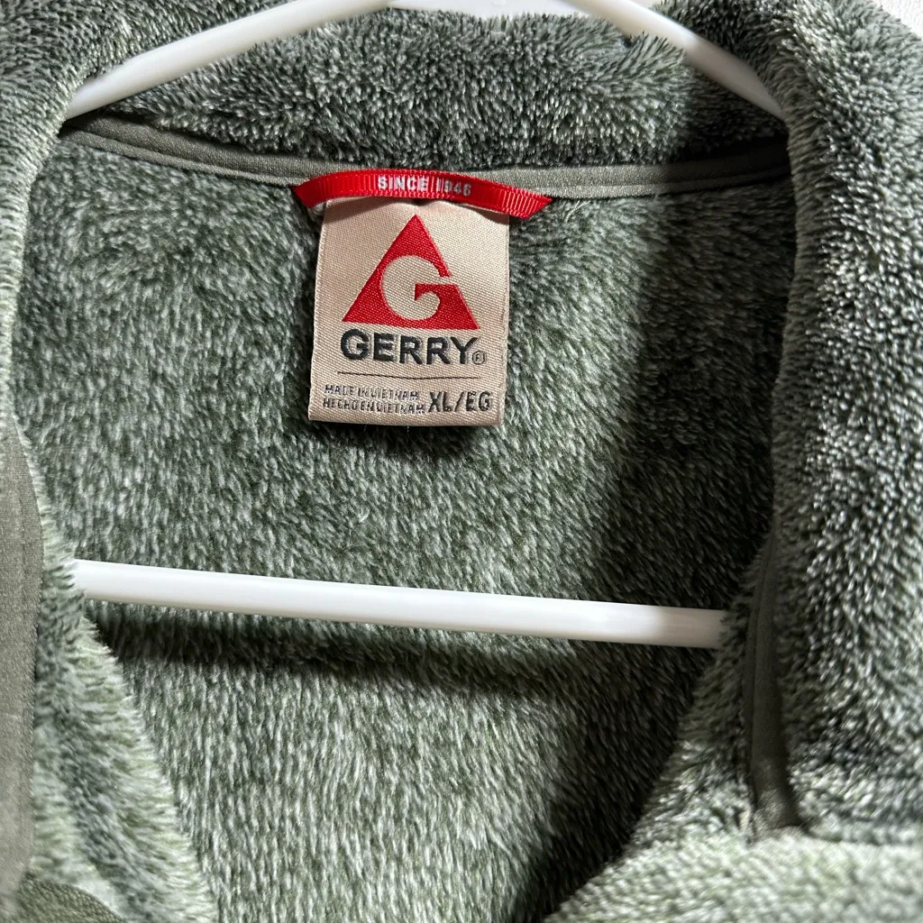 Gerry Weber Charcoal Teddy Jacket Green Size XL - Image 3