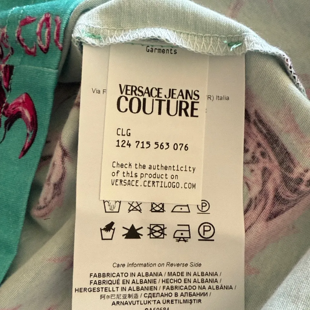 Versace Jeans Couture Baroque Print T Shirt S NWT - Image 4