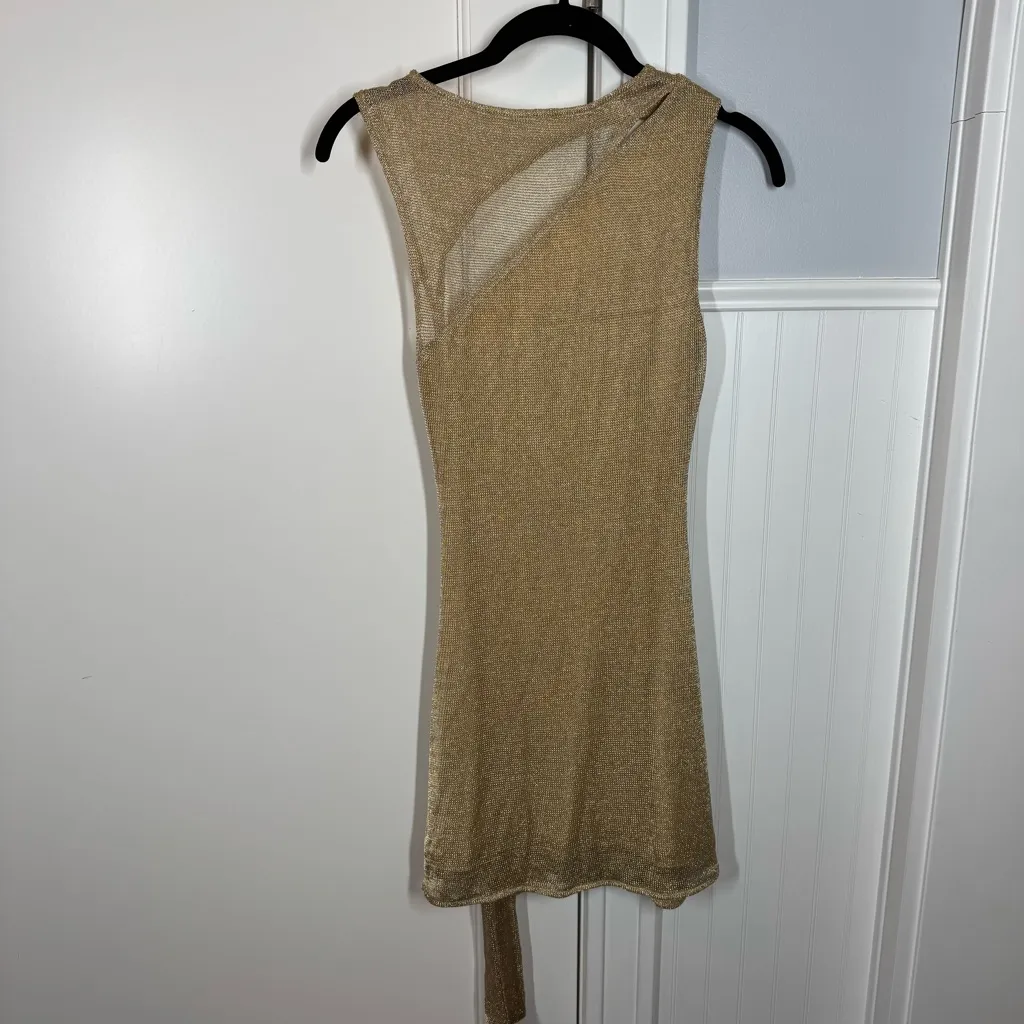 Tiger Mist gold azelma dress size xs sexy night out party event evening girly - Image 5