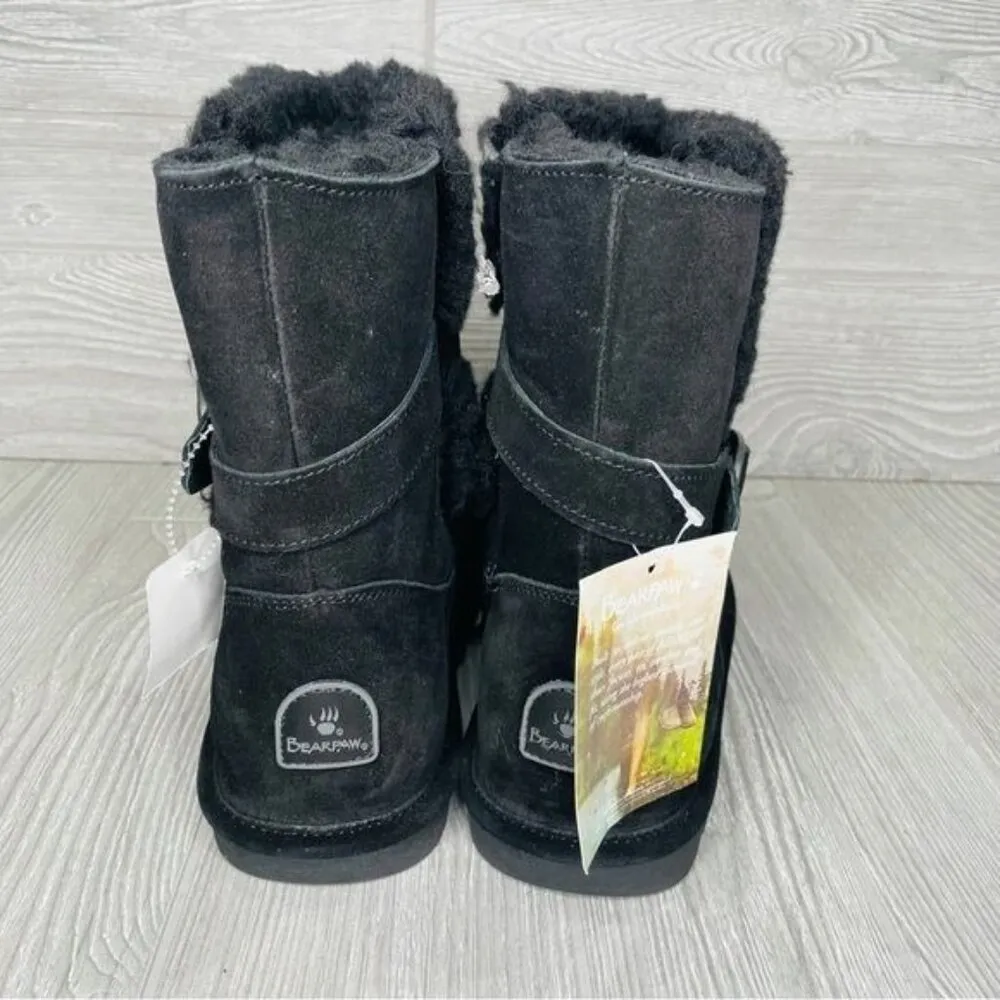 Nwt Bearpaw Millie Suede Buckled Boot bootie shoes NeverWet size 12 wide - Image 5