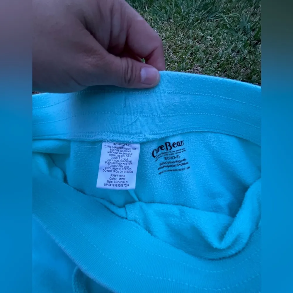 Care Bears harmony bear lounging shorts Green - Image 6