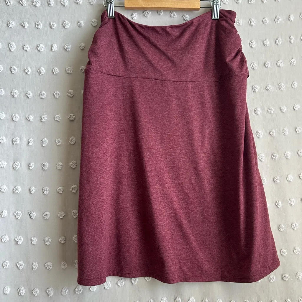 Patagonia Women’s Seabrook Skirt Knee Length Sz M Chicory Red - Image 2